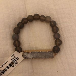 Stone beaded bracelet